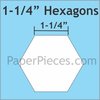 Hexagon 1 1/4 "