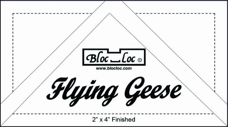 Flying geese ruler 2* 4 "