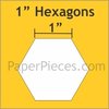 Hexagon 1 " bulk 600