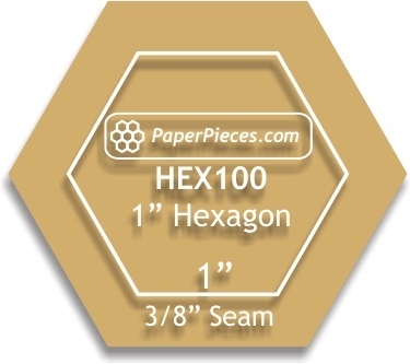 Hexagon 1 " template