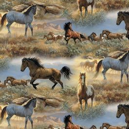 Horse in the prairie